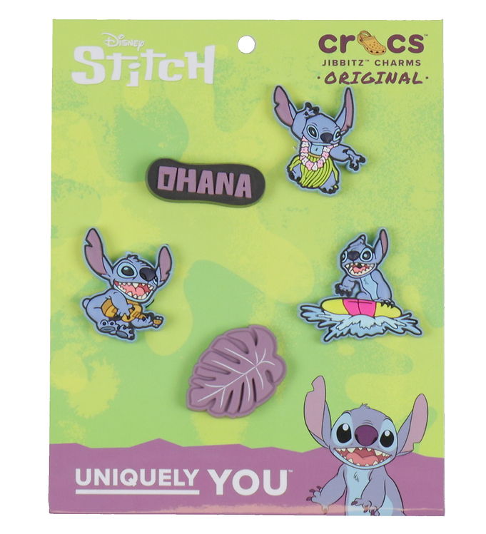 Crocs 5P Jibbitz Stitch Tropical Flerfarvet One Size Barn