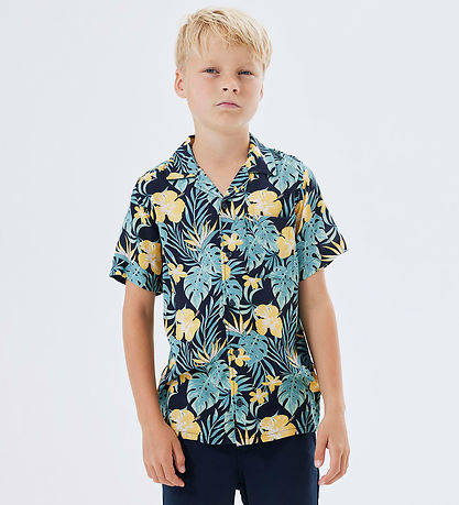 Name It Skjorte - Noos - NkmFerane - Dark Sapphire/Tropical Name It Skjorte - Noos - NkmFerane - Dark Sapphire/Tropical