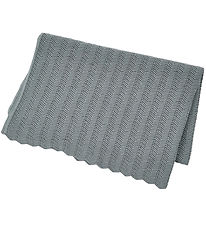 Smallstuff Babytæppe - Strik - Soft Blue Smallstuff Babytæppe - Strik - Soft Blue