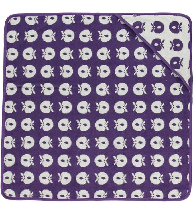 Småfolk Babyhåndklæde – 70×70 – Purple Heart