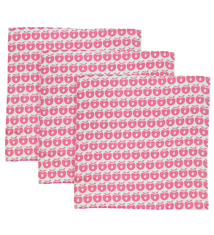 Småfolk Stofbleer - 3-pak - 79x79 - Carmine