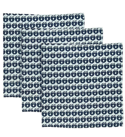 Småfolk Stofbleer - 3-pak - 79x79 - Medieval Blue Småfolk Stofbleer - 3-pak - 79x79 - Medieval Blue