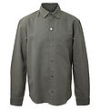 Hound Skjorte - Linen Blend - Army Hound Skjorte - Linen Blend - Army