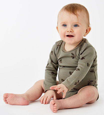 Hust and Claire Body l/æ - Uld/Bambus - Baloo-HC - Khaki Hust and Claire Body l/æ - Uld/Bambus - Baloo-HC - Khaki