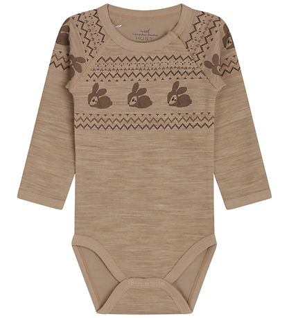 Hust and Claire Body l/æ - Uld/Bambus - Basti-HC - Biscuit Melan