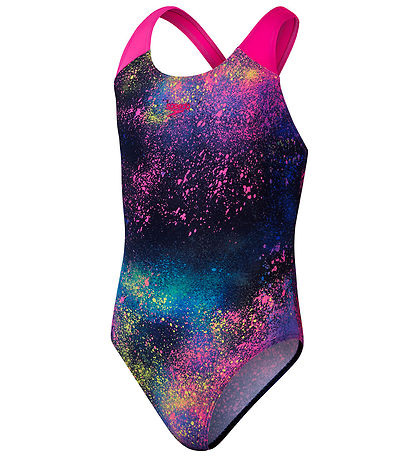 Speedo Badedragt - Digital Allover Splashback - Black/Pink Speedo Badedragt - Digital Allover Splashback - Black/Pink