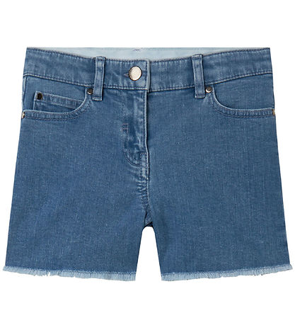 Stella McCartney Kids Denimshorts - Lyseblå m. Hjerter Stella McCartney Kids Denimshorts - Lyseblå m. Hjerter
