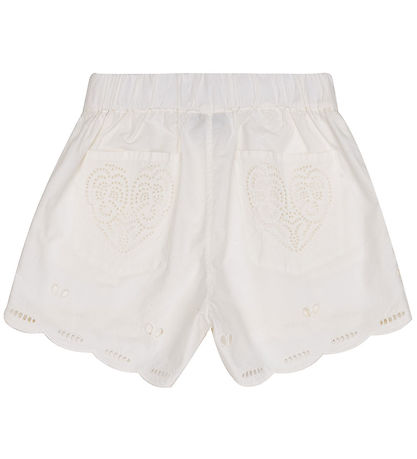 Stella McCartney Kids Shorts - Ivory m. Hulmønster Stella McCartney Kids Shorts - Ivory m. Hulmønster