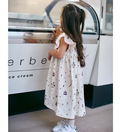 Copenhagen Colors Kjole - Cream Tivoli Print Copenhagen Colors Kjole - Cream Tivoli Print