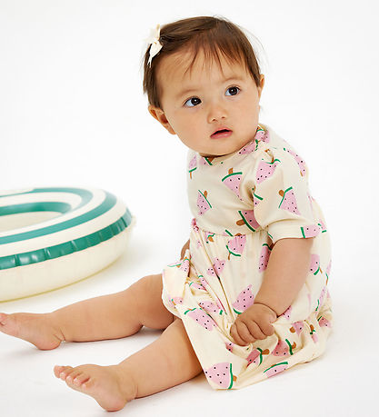 The New Siblings Kjole - TnsKaya - White Swan Watermelon The New Siblings Kjole - TnsKaya - White Swan Watermelon