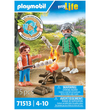 Playmobil My Life - Lejrbål med Skumfiduser - 71513 - 15 Dele Playmobil My Life - Lejrbål med Skumfiduser - 71513 - 15 Dele