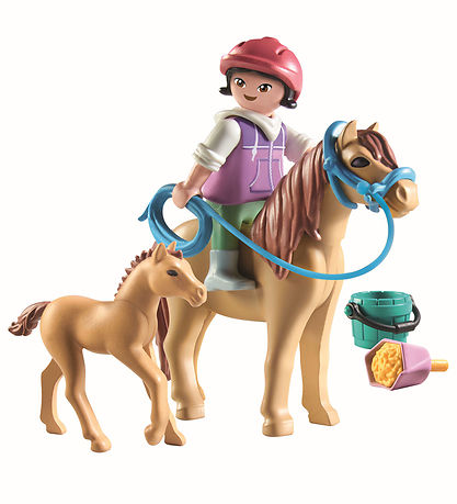 Playmobil Horses Of Waterfall - Barn med Pony og Føl - 71498 - 1 Playmobil Horses Of Waterfall - Barn med Pony og Føl - 71498 - 1