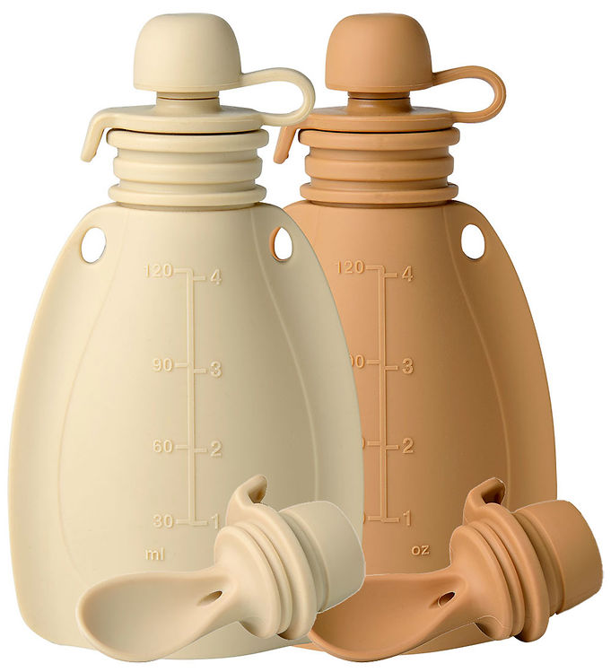 Mininor Smoothieposer - 2-pak - Silikone - 120 ml - Beige/Mat Ro