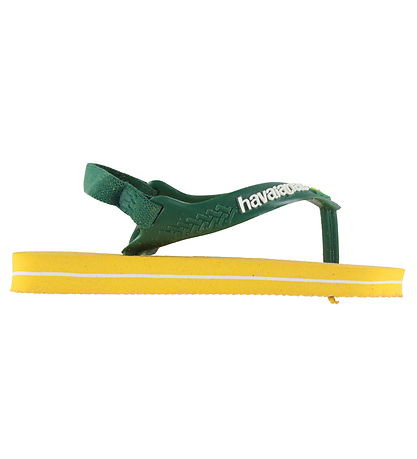 Havaianas Klipklapper - Baby Brasil Logo II - Pop Yellow/Amazon Havaianas Klipklapper - Baby Brasil Logo II - Pop Yellow/Amazon