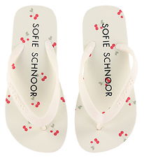 Sofie Schnoor Klipklapper - Off White AOP Cherry Sofie Schnoor Klipklapper - Off White AOP Cherry