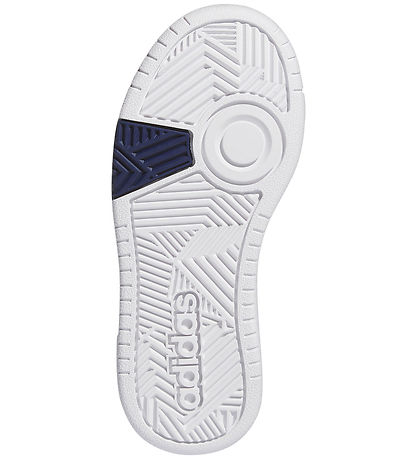 adidas Performance Sko - Hoops 3.0 Mid K - Hvid/Blå adidas Performance Sko - Hoops 3.0 Mid K - Hvid/Blå