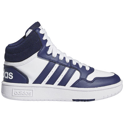 adidas Performance Sko - Hoops 3.0 Mid K - Hvid/Blå adidas Performance Sko - Hoops 3.0 Mid K - Hvid/Blå