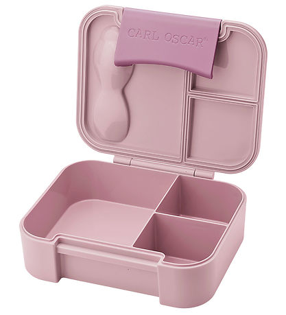 Carl Oscar Madkasse m. Gaffel/Ske - BentoBox - Pink m. Panda Carl Oscar Madkasse m. Gaffel/Ske - BentoBox - Pink m. Panda