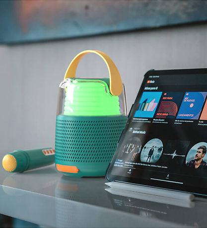 Mobility on Board Højtaler m. Mikrofon - Karaoke - Blå Mobility on Board Højtaler m. Mikrofon - Karaoke - Blå