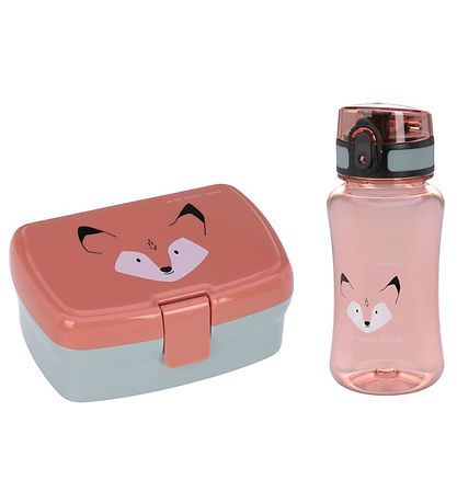 Lässig Lunchbox w. Water Bottle - About Friends - Fox - Orange Lässig Lunchbox w. Water Bottle - About Friends - Fox - Orange