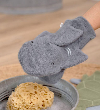 Lässig Vaskehandske - Haj - Grå Lässig Vaskehandske - Haj - Grå