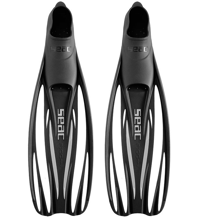 SEAC dykkerfødder til voksne - F-100 Pro - Hvid/sort