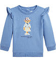 Polo Ralph Lauren Sweatshirt - Lyseblå m. Bamse/Flæser Polo Ralph Lauren Sweatshirt - Lyseblå m. Bamse/Flæser