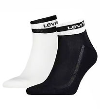 Levis Ankelstrømper - 2-pak - Sort/Hvid Levis Ankelstrømper - 2-pak - Sort/Hvid