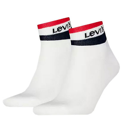 Levis Ankelstrømper - 2-pak - Hvid Levis Ankelstrømper - 2-pak - Hvid