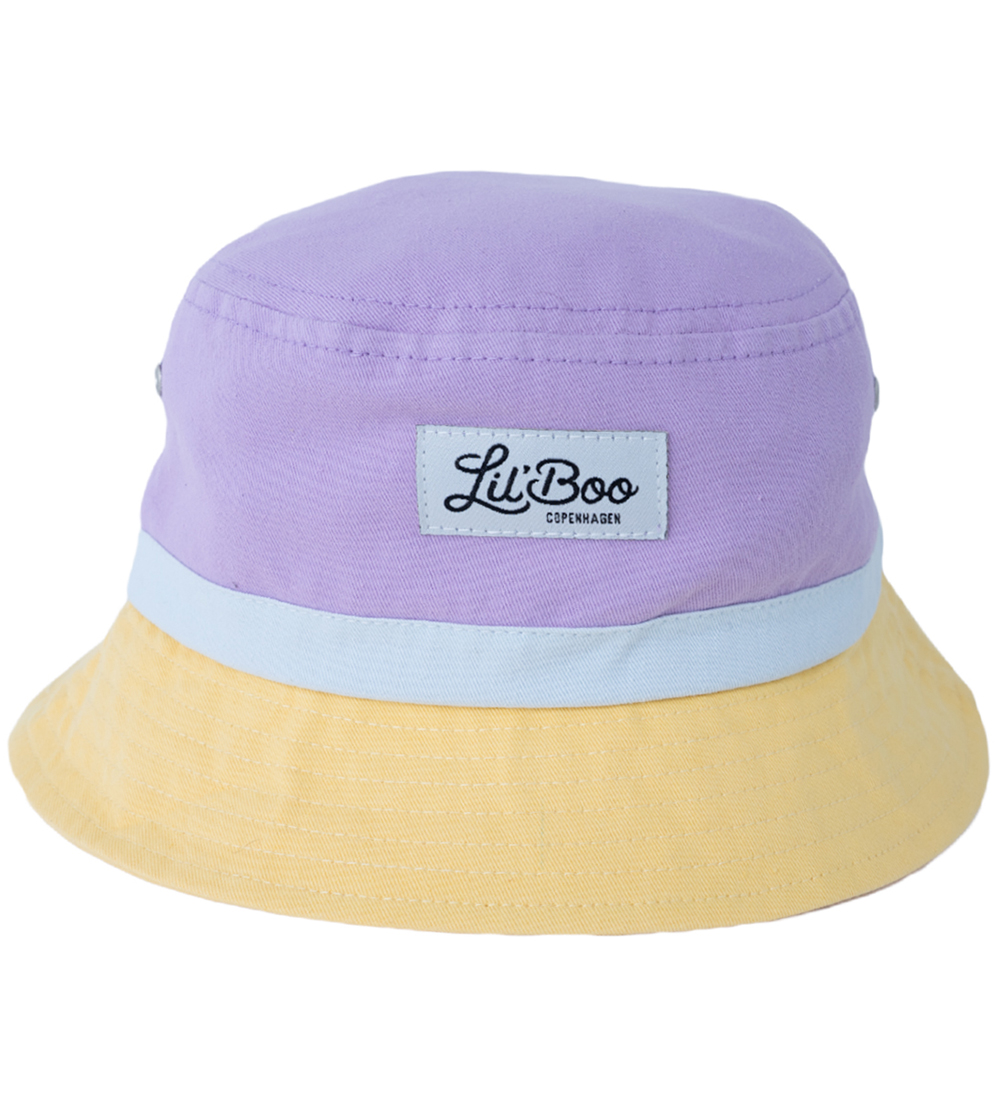 Lil' Boo Copenhagen Zonnehoed - Blok Light Purple/Yellow - Lil' Boo Copenhagen - 48-51 cm - Bucket hats