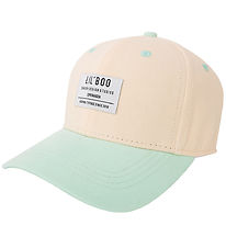 Lil' Boo Copenhagen Kasket - Organic Block Snapback - Peach/Mint Lil' Boo Copenhagen Kasket - Organic Block Snapback - Peach/Mint