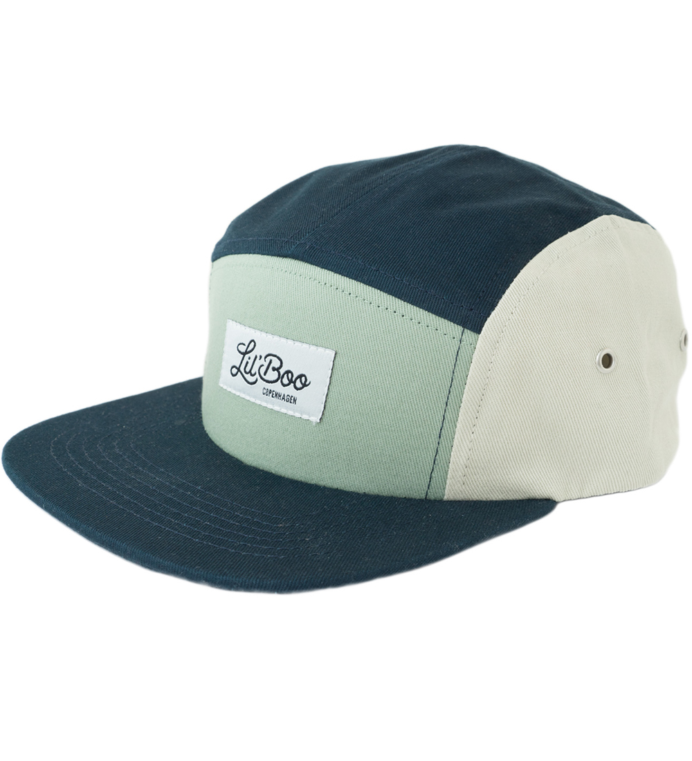 Lil' Boo Copenhagen Kappe - Block Stone 5 - Stone Green/Sand/Na - Lil' Boo Copenhagen - 52-55 cm - Kappen