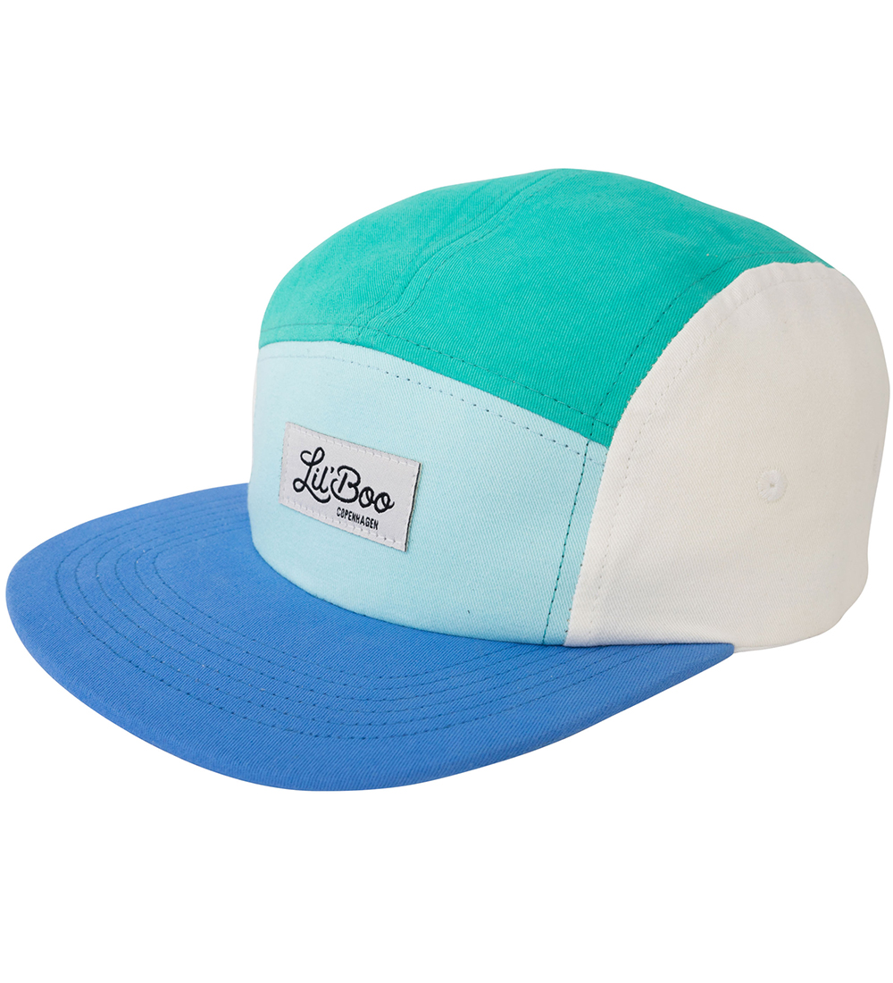Lil' Boo Copenhagen Kappe - Block Ocean 5 - Green/Blue/White - Lil' Boo Copenhagen - 47-50 cm - Kappen