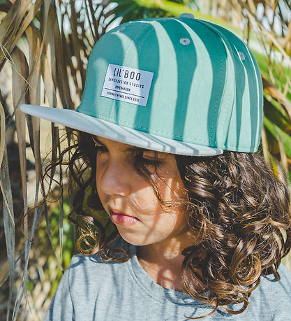 Lil' Boo Copenhagen Kasket - Organic Block Snapback - Grøn
