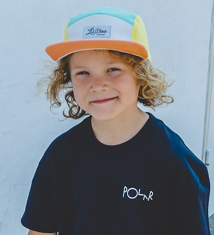 Lil' Boo Copenhagen Kasket - Block Happy 5 - Orange/Green/Yellow Lil' Boo Copenhagen Kasket - Block Happy 5 - Orange/Green/Yellow