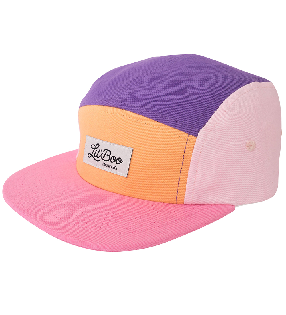 Lil' Boo Copenhagen Kappe - Block Pink/Purple 5 - Pink/Purple - Lil' Boo Copenhagen - 50-53 cm - Kappen