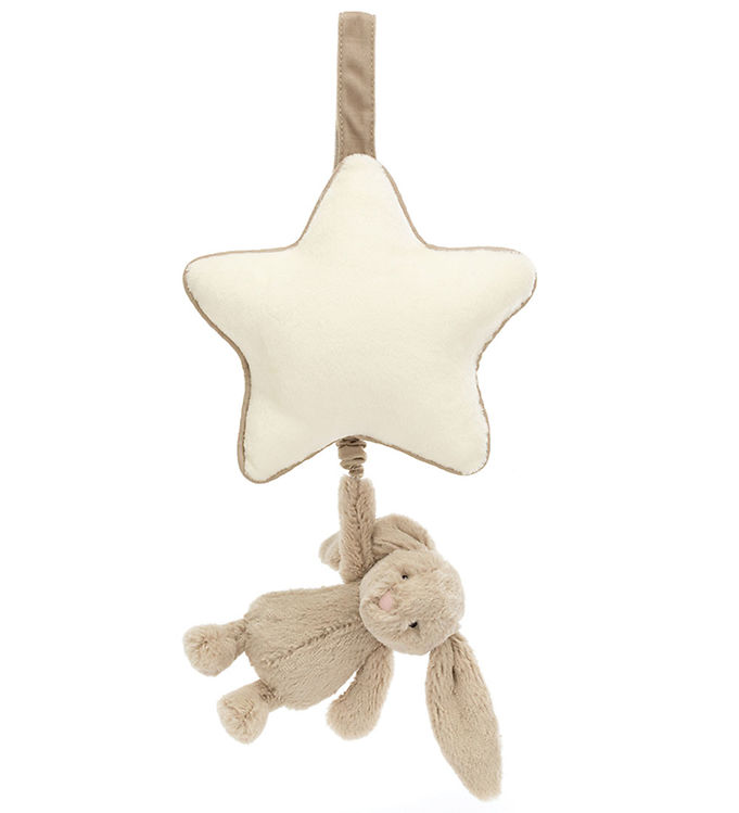 Jellycat Musikuro m. Stjerne - Bashful Bunny - Beige
