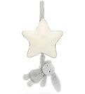 Jellycat Musical Mobile w. Star - Bashful Bunny - Silver