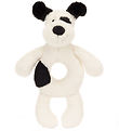 Jellycat Ringrangle - 18x8 cm -  Bashful Black & Cream Puppy Jellycat Ringrangle - 18x8 cm -  Bashful Black & Cream Puppy