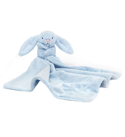 Jellycat Nusseklud - 34x34 cm - Bashful Bunny - Baby Blue 