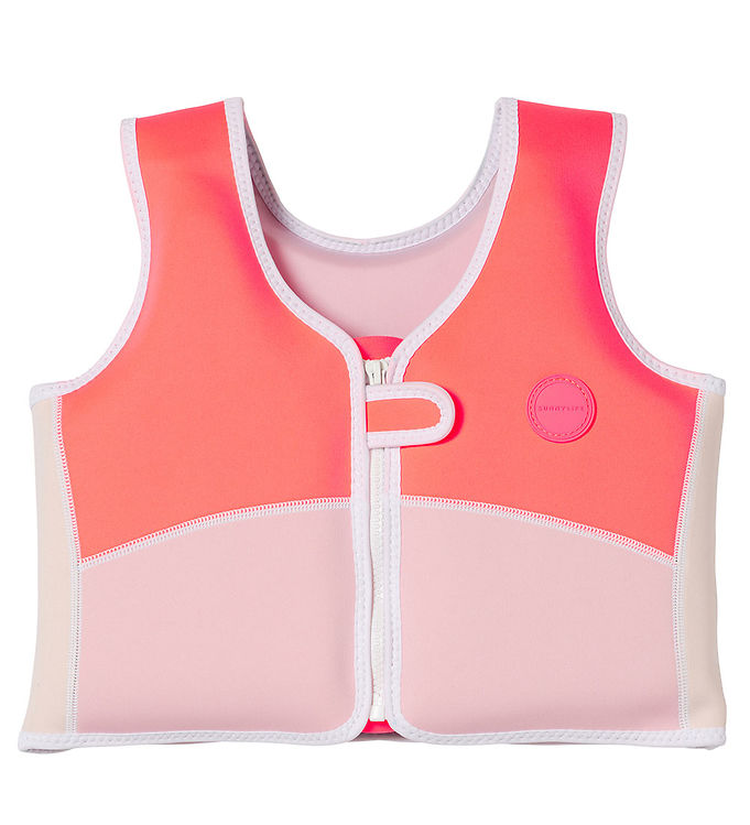 SunnyLife Svømmevest - Melody the Mermaid - 3-6 År - Neon Straw