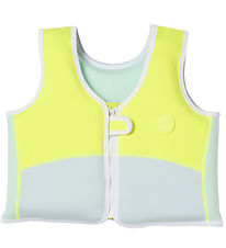 SunnyLife Swim Vest - Salty the Shark - 3-6 Years - Aqua Neon Ye