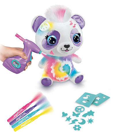 Airbrush Plush Bamse - 23 cm - DYI Panda Airbrush Plush Bamse - 23 cm - DYI Panda