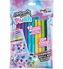 Airbrush Plush Farvesæt - Refill Kit - 10 stk. Airbrush Plush Farvesæt - Refill Kit - 10 stk.