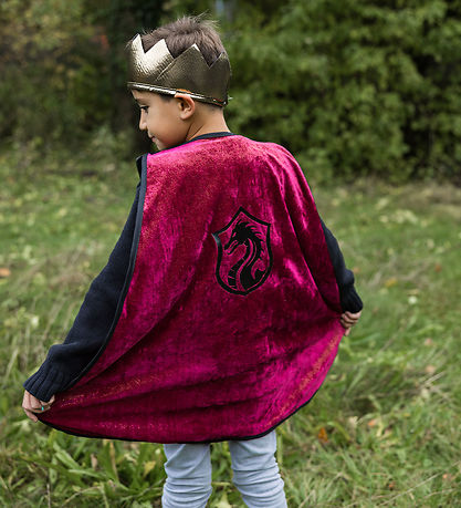 Great Pretenders Udklædning - Ridder Kappe m. Skjold/Krone