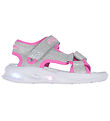 Skechers Sandaler m. Lys - Sola Glow - Silver/Hot Pink Skechers Sandaler m. Lys - Sola Glow - Silver/Hot Pink