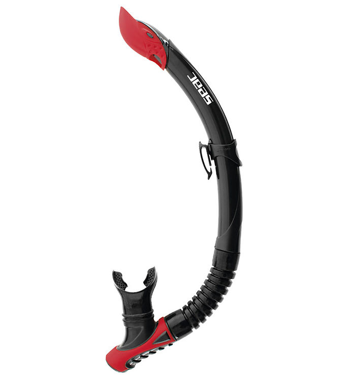 SEAC semi-dry snorkel til voksne - Reverse - Sort/rød