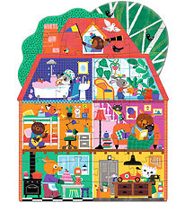 Djeco Gigant Puslespil - 36 Brikker - La Maison P'tits Copains Djeco Gigant Puslespil - 36 Brikker - La Maison P'tits Copains