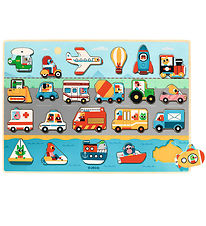 Djeco Puslespil - 22 Brikker - Puzzlo Vroom Djeco Puslespil - 22 Brikker - Puzzlo Vroom