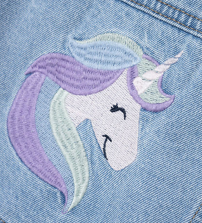 Name It Denimjakke - NmfConny - Light Blue Denim m. Enhjørning Name It Denimjakke - NmfConny - Light Blue Denim m. Enhjørning